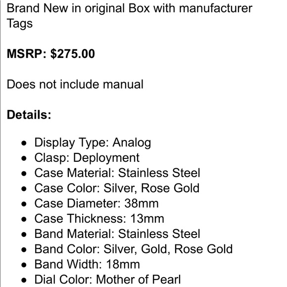 Michael Kors TRI tone ritz chronograph watch - Picture 7 of 8